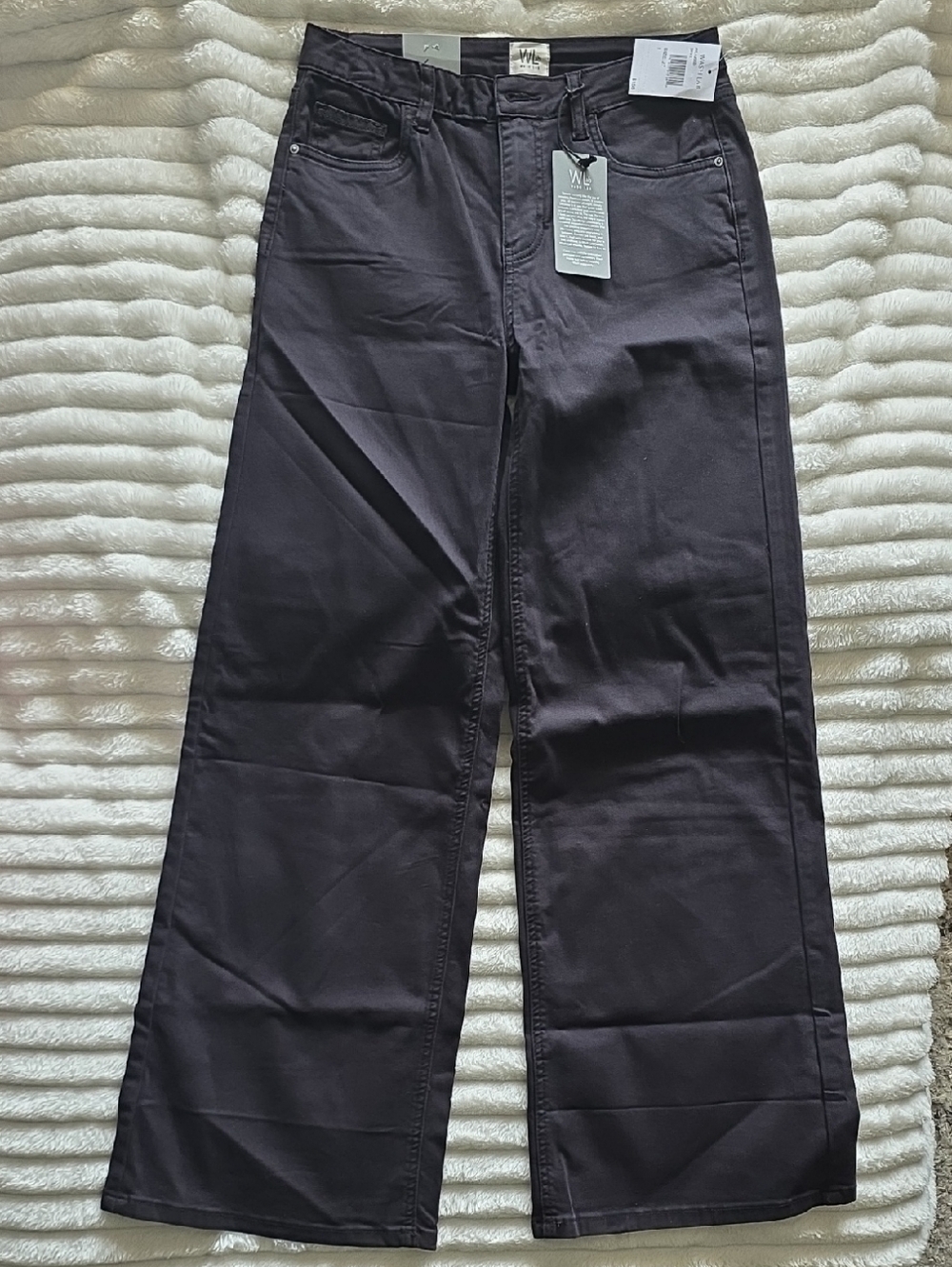 0004 Wash Lab Wide Leg Pants in Onyx
